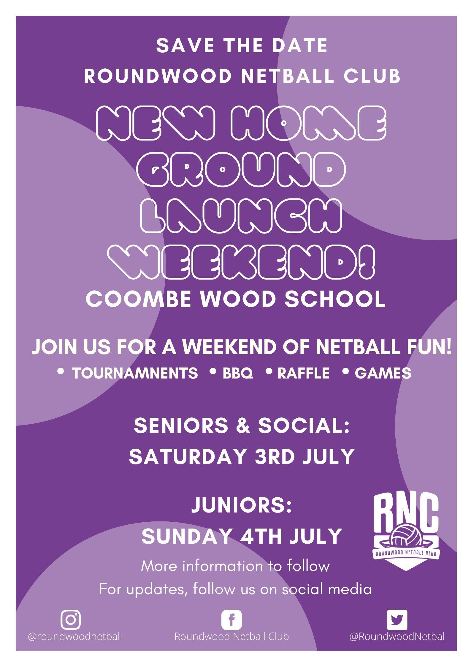 New home ground launch weekend @ Coombe Wood School